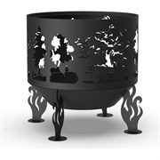 Костровая чаша FIRE-HOUSE Деревья диам. 800 мм, коническое дно