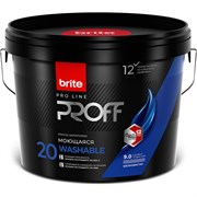 Интерьерная моющаяся краска Brite PROFESSIONAL