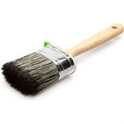 Овальная кисть для дисперсионных, латексных, фасадных красок, натуральная щетина, 80мм Лазурный берег КО-65 С7