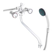 Смеситель для ванны с душем СоюзКран круглый излив 30см, 1/2, хром, цинк