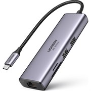 Адаптер Ugreen cm512 usb-c multifunction adapter with ethernet interface.