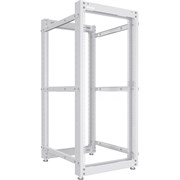 Стойка серверная NTSS OR двухрамная 42U, 600-1000мм, комплект ножек, серый RAL 7035