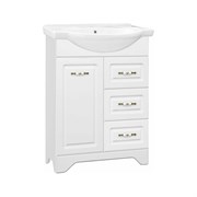 Тумба под умывальник Байкал 65, Люкс белая Style Line Олеандр-2 65