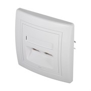 Коммуникационная двойная розетка Aling-conel PRESTIGE