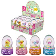 Сувенир пасхальный шар "Светлой Пасхи" d45мм, полистоун/стекло, 4дизайна ассорти, ЗОЛОТАЯ СКАЗКА, 592630