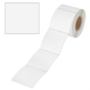 Термоэтикетки ТОП, 58х60 мм, 500 этикеток в ролике, прозрачная подложка из пленки, 114499