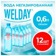 Вода негазированная питьевая WELDAY AQUA (ВЭЛДЭЙ АКВА), 0,6 л, 623760