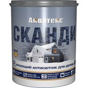 Кроющий антисептик для дерева Акватекс Сканди 65104