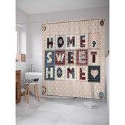 Шторка-занавеска для ванной JoyArty Дом, милый дом