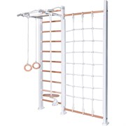 ДСК Perfetto Sport Scala in legno con rete bianco-naturale