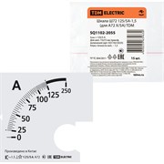 Шкала для а72 х/5а TDM ELECTRIC ш72 125/5а-1.5