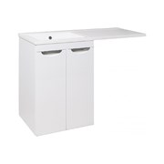 Тумба под умывальник Гамма 120 лайт белый Runo Лира 60