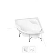 Угловая акриловая ванна Lavinia Boho Aveo