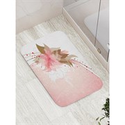 Противоскользящий коврик для ванной, сауны, бассейна JoyArty Цветок на склоне