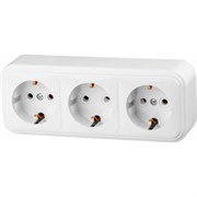 Тройная наружная розетка Юпитер Стандарт