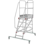 Передвижная односторонняя лестница-подмости НОВАЯ ВЫСОТА NV 5510