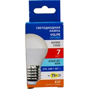 Светодиодная лампа Volpe LED-G45-7W/4000K/E27/FR/SLS