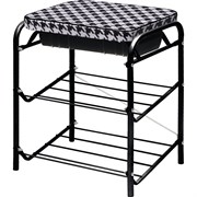 Банкетка Nika НИКА Haushalt НБ1 НБ1/Р гусиная лапка/черный