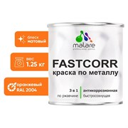 По ржавчине, антикоррозийная быстросохнущая краска по металлу MALARE FastCorr