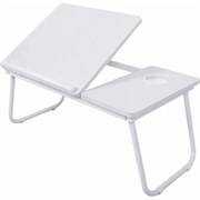 Столик складной для ноутбука/завтрака BRABIX BT-004 560х320х270 мм, регулировка наклона, белый