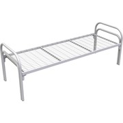 Металлическая одноярусная кровать РегЛайн 1900x800 мм, 2 усиления, сетка 100x50 мм