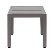 Кофейный уличный стол GreenWeen KORFU каркас алюминий, цвет LAVA, 440x440x400 мм