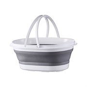 Силиконовое складное ведро SANTRADE SL SM-PR912/GY