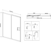 Душевая дверь VINCEA City