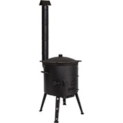 Казан Davr Metall печь+казан12(плоск)