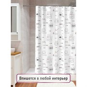 Шторка для ванной комнаты Fora FOR-PH-CATS
