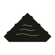 Полка RGW MT-13B/черная волна, металл 1,5 мм