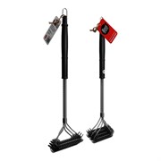 Т-образная щетка для чистки решеток 800 Degrees Triple Head Wide Brass Brush.