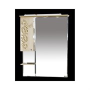 Левый зеркальный шкаф MISTY Бабочка-90