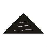 Полка RGW MT-12B/черная волна, металл 1,5 мм