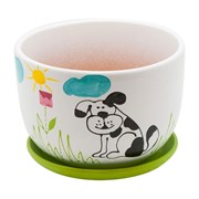 Керамический горшок Вещицы собака