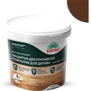 Защитно-декоративный лак для дерева KRONA Аквалак