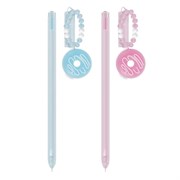 Ручка с подвеской шариковая FUNSTER (ФАНСТЕР) "DONUT", СИНЯЯ, ассорти, пишущий узел 0,7 мм, линия письма 0,35 мм, 144373
