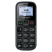 Телефон мобильный TEXET TM-B322, 2 SIM, 1,44", microSD, FM, MP3, фонарик, SOS, черный, 127347