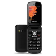 Телефон мобильный TEXET TM-422, 2 SIM, 2,4", раскладной, microSD, FM, MP3, Bluetooth, камера, фонарик, черный, 127115
