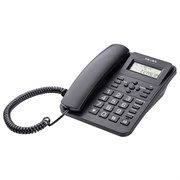 Телефон TEXET TX-264, АОН, спикерфон, тональный / импульсный режим, часы / будильник, SOS, повтор, черный, 127218