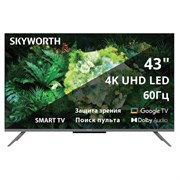 Телевизор SKYWORTH 43G66G, 43" (109 см), 3840x2160, 4K, 16:9, Google TV, Wi-Fi, черный