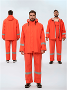 Костюм влагозащитный для рыбаков ProfLineSpecialist СОП (ПВХ,550), оранжевый
