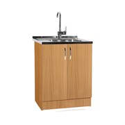 Тумба SANTREK 60*60 цвет бук (2 дверцы) (ЛДСП)