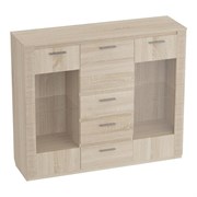 Комод гостиная Мебельград Элана с баром Дуб Сонома