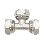 Обжимной латунный тройник STI D190-00032