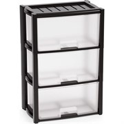 Комод ЗПИ "Альтернатива" Колорит 3-х секцион. черный