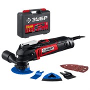 Многофункциональный инструмент (реноватор), 500 Вт, 19000 колебаний/мин, OQIS, набор насадок, ЗУБР МФИ-500 КН