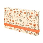 Еженедельник датированный 2026 с резинкой 171х93 мм, BRAUBERG, твердый, УФ-ЛАК, 64 л., "Паттерн", 117354