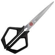 Ножницы BRAUBERG "Super black" 170 мм, черные, 3-сторонняя заточка, ручки из ABS-пластика, 238854