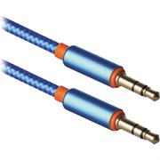 Аудио-кабель Defender JACK01-03 Синий JACK M-JACK M, 1,2м 87512